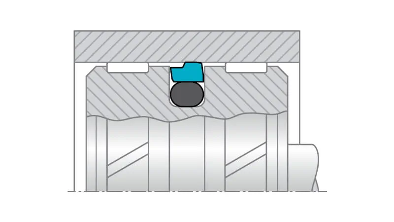 泛塞封溝槽示意圖